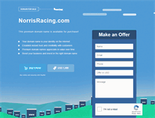 Tablet Screenshot of norrisracing.com